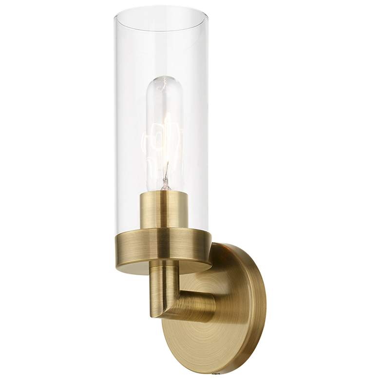 Image 5 Ludlow 1 Light Antique Brass ADA Single Sconce more views