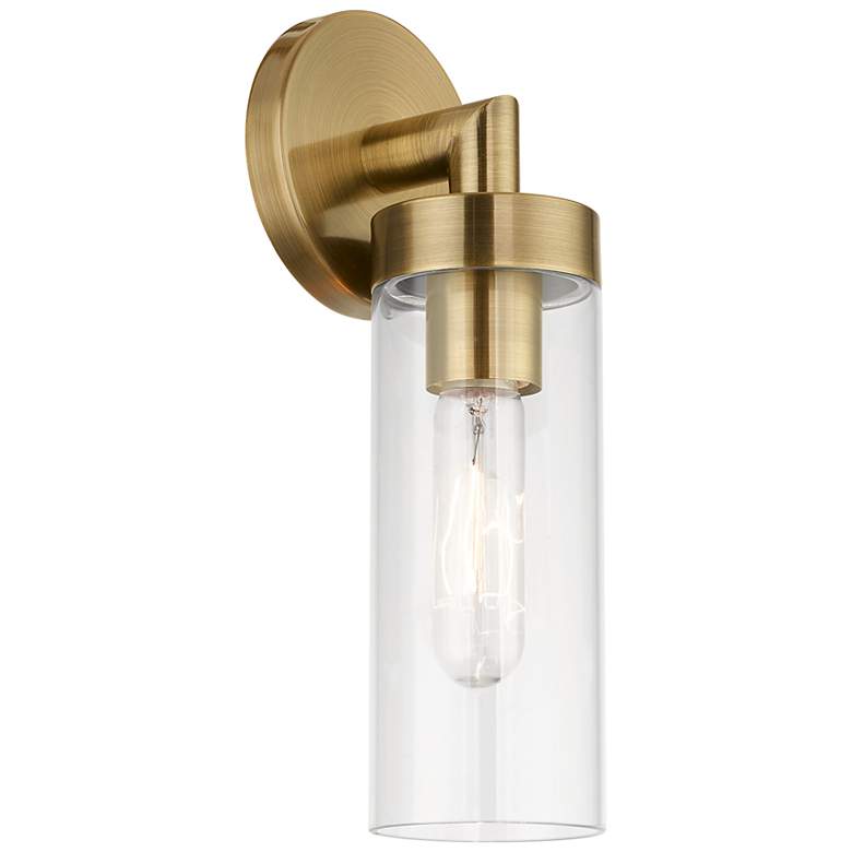 Image 6 Ludlow 1 Light Antique Brass ADA Single Sconce more views
