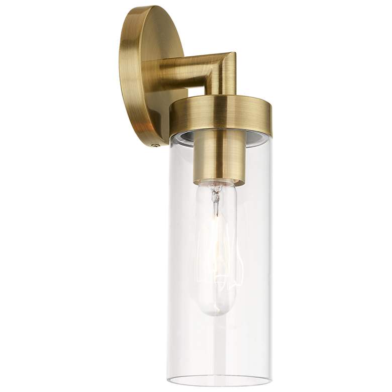 Image 7 Ludlow 1 Light Antique Brass ADA Single Sconce more views