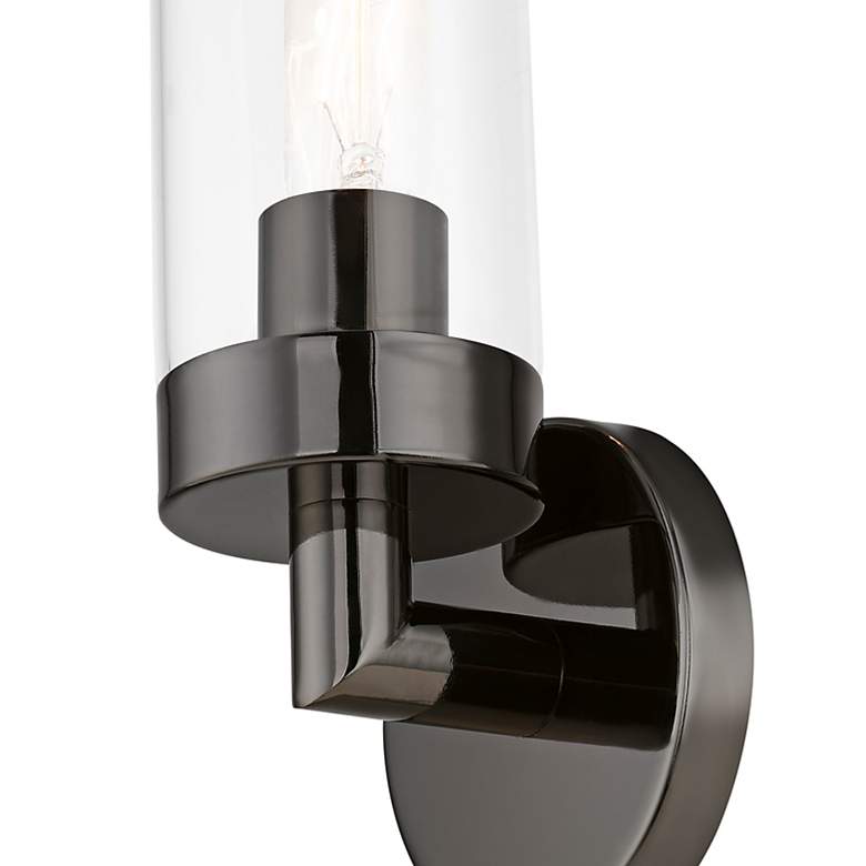 Image 4 Ludlow 1 Light Black Chrome ADA Single Sconce more views