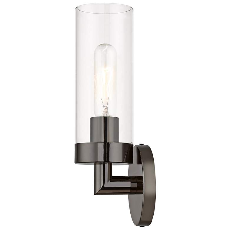 Image 6 Ludlow 1 Light Black Chrome ADA Single Sconce more views