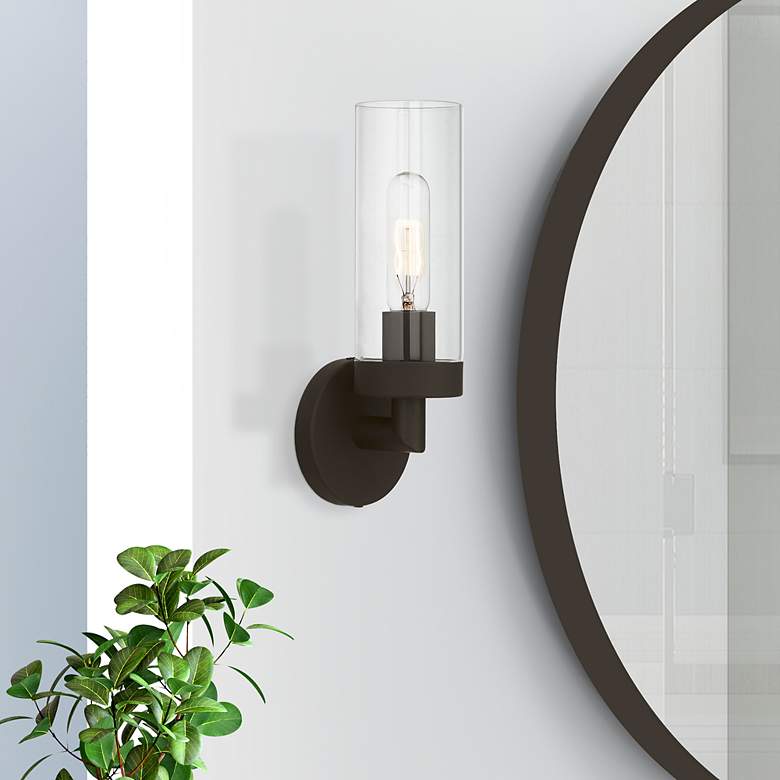 Image 1 Ludlow 1 Light Bronze ADA Single Sconce