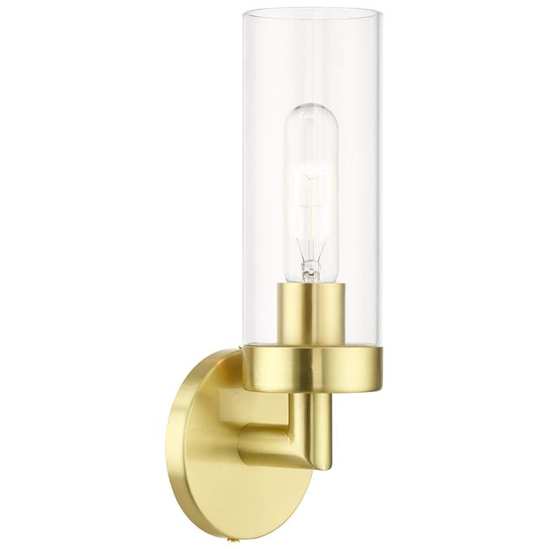 Image 1 Ludlow 1 Light Satin Brass ADA Single Sconce