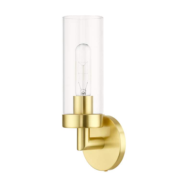 Image 3 Ludlow 1 Light Satin Brass ADA Single Sconce more views