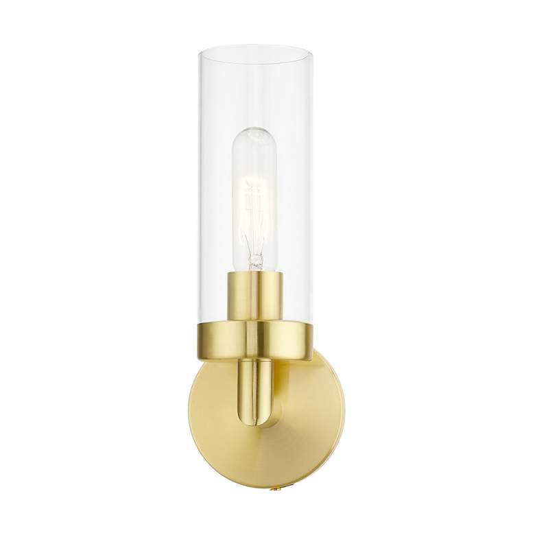 Image 4 Ludlow 1 Light Satin Brass ADA Single Sconce more views