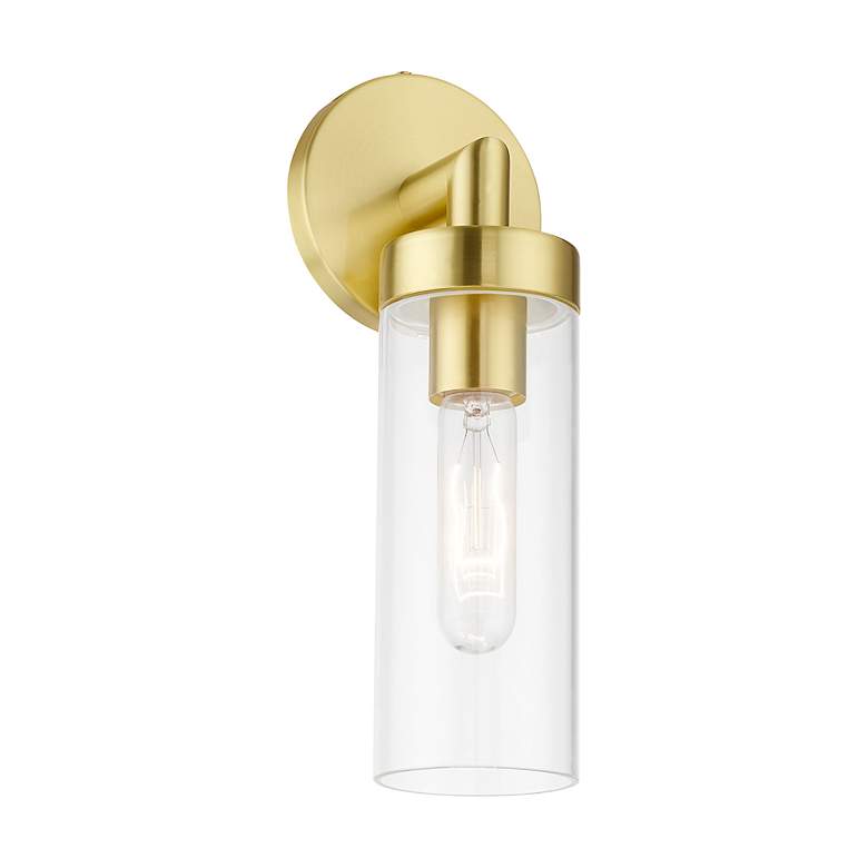 Image 5 Ludlow 1 Light Satin Brass ADA Single Sconce more views