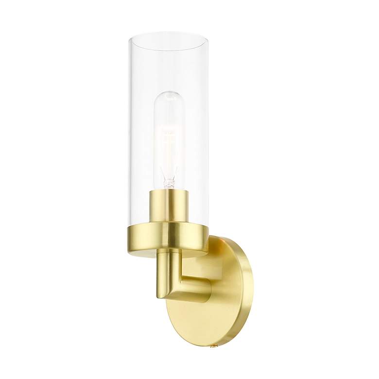 Image 6 Ludlow 1 Light Satin Brass ADA Single Sconce more views
