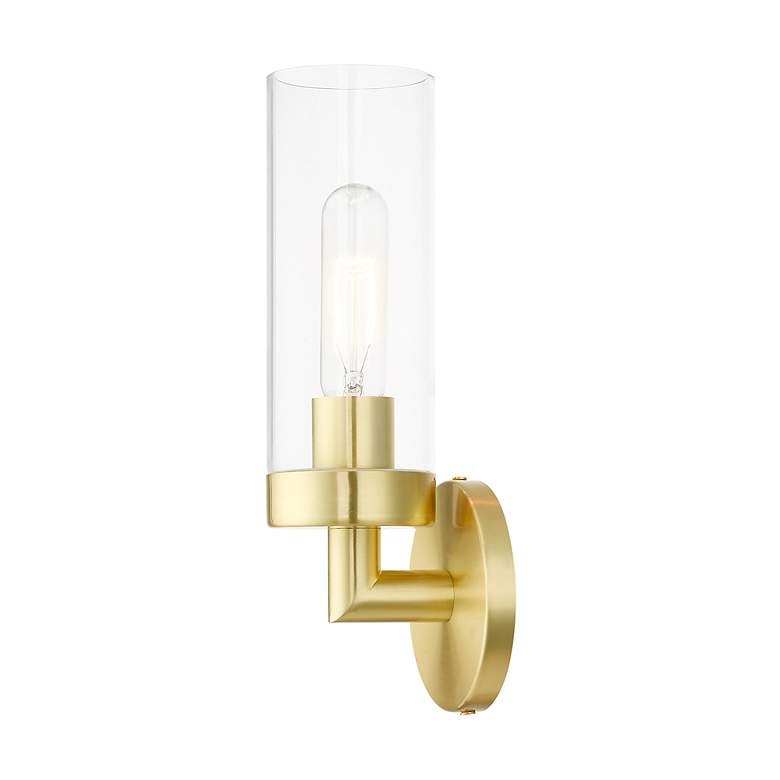 Image 7 Ludlow 1 Light Satin Brass ADA Single Sconce more views