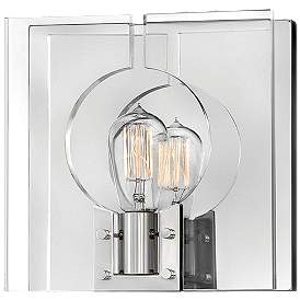 Image1 of Ludlow 10 1/2" High Nickel Wall Sconce by Hinkley Lighting