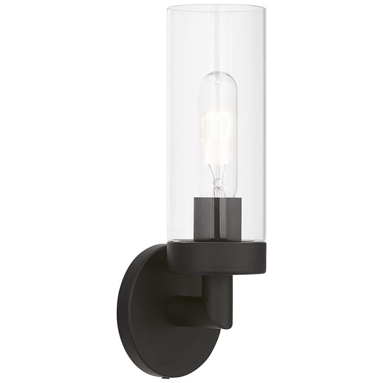 Image 2 Ludlow 11 3/4" High Black ADA Wall Sconce