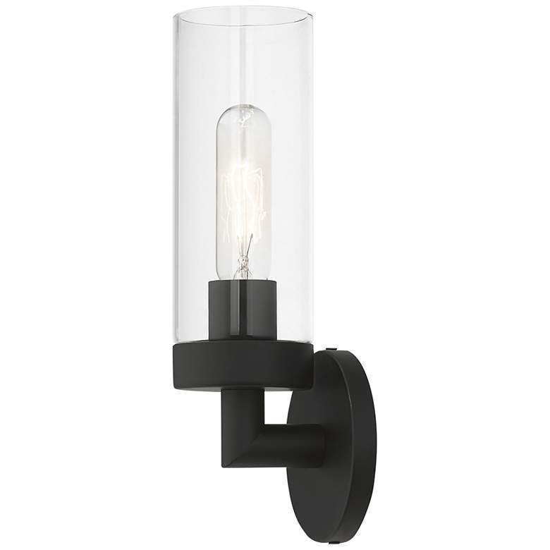 Image 6 Ludlow 11 3/4" High Black ADA Wall Sconce more views