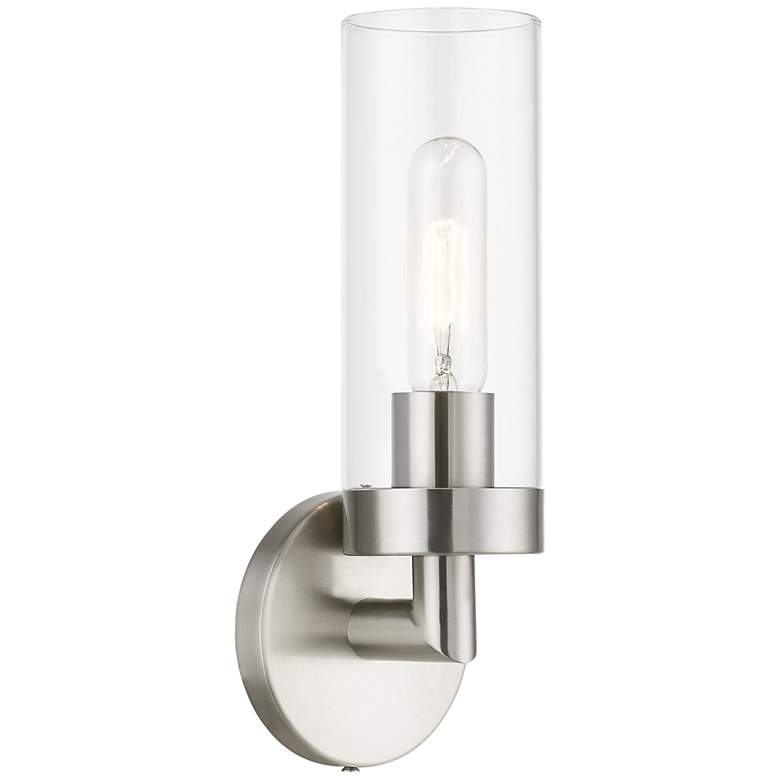 Image 3 Ludlow 11 3/4" High Brushed Nickel ADA Wall Sconce