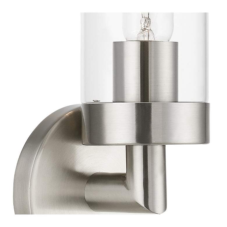 Image 4 Ludlow 11 3/4" High Brushed Nickel ADA Wall Sconce more views