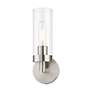 5_Ludlow 11 3/4" High Brushed Nickel ADA Wall Sconce more views