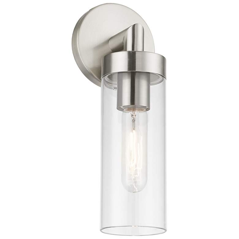 Image 6 Ludlow 11 3/4" High Brushed Nickel ADA Wall Sconce more views