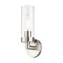 7_Ludlow 11 3/4" High Brushed Nickel ADA Wall Sconce more views