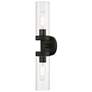 2_Ludlow 19 1/4" High Black 2-Light Wall Sconce