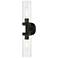 Ludlow 19 1/4" High Black 2-Light Wall Sconce