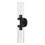 3_Ludlow 19 1/4" High Black 2-Light Wall Sconce more views
