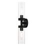 5_Ludlow 19 1/4" High Black 2-Light Wall Sconce more views
