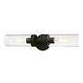 6_Ludlow 19 1/4" High Black 2-Light Wall Sconce more views