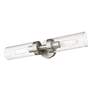 7_Ludlow 19 1/4" High Brushed Nickel 2-Light Wall Sconce more views