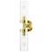 Ludlow 19 1/4" High Satin Brass 2-Light Wall Sconce