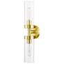 Thumbnail3 of Ludlow 19 1/4" High Satin Brass 2-Light Wall Sconce more views