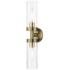 Ludlow 2 Light Antique Brass ADA Vanity Sconce