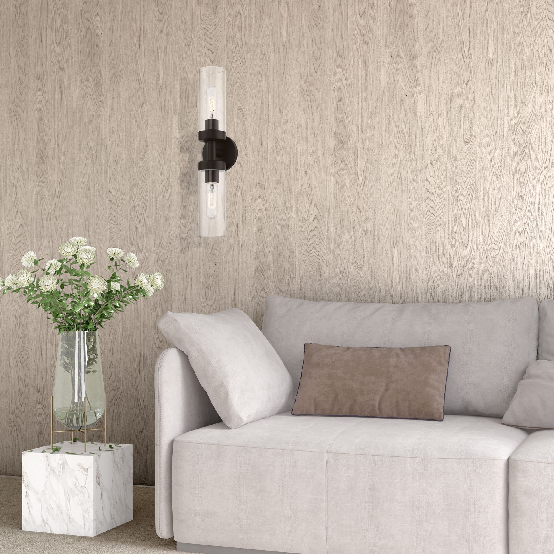 Ludlow 2 Light Bronze ADA Vanity Sconce