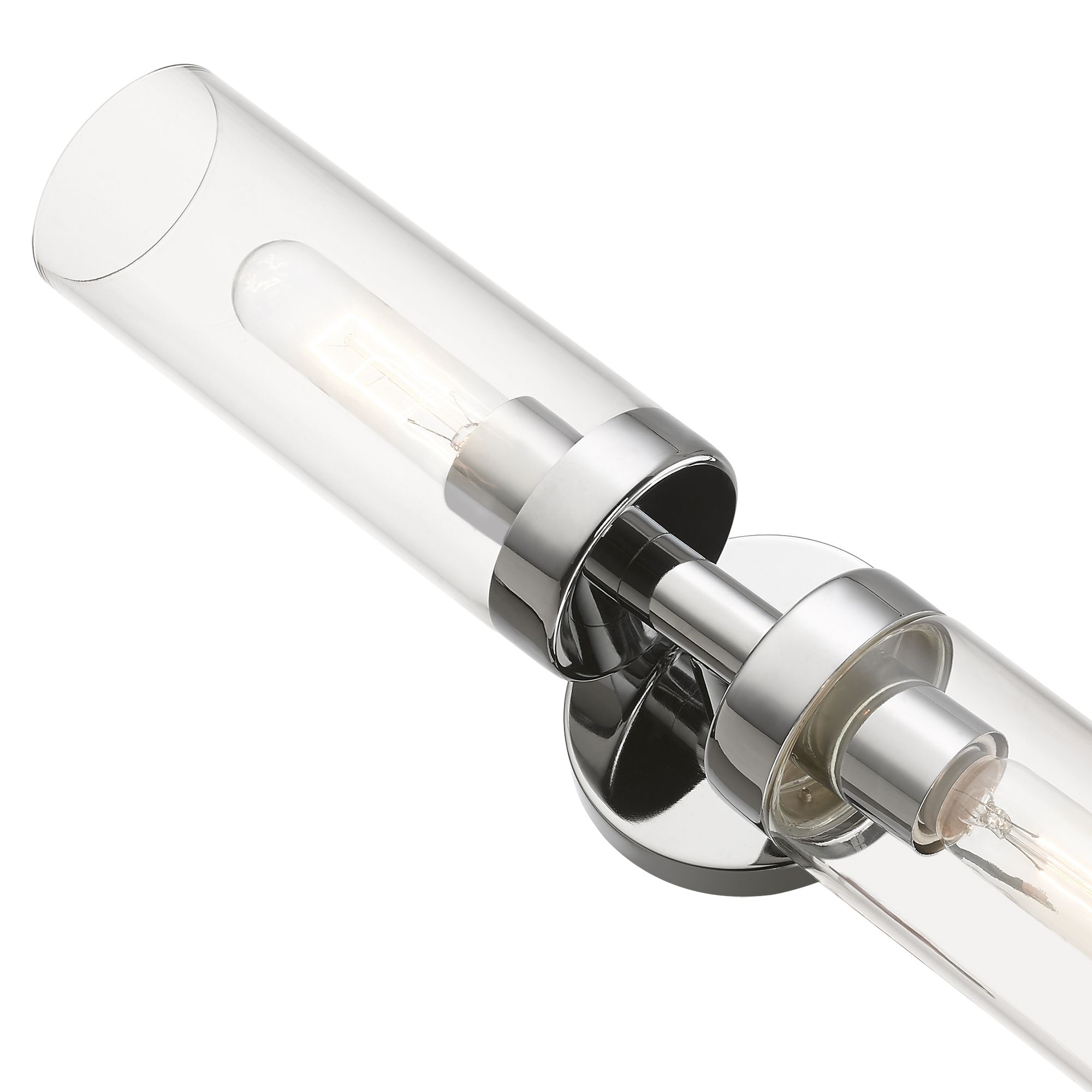 Ludlow 2 Light Polished Chrome ADA Vanity Sconce