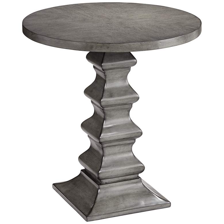 Ludlow 28&quot; High Gray Slate Accent Table