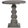 Ludlow 28" High Gray Slate Accent Table in scene