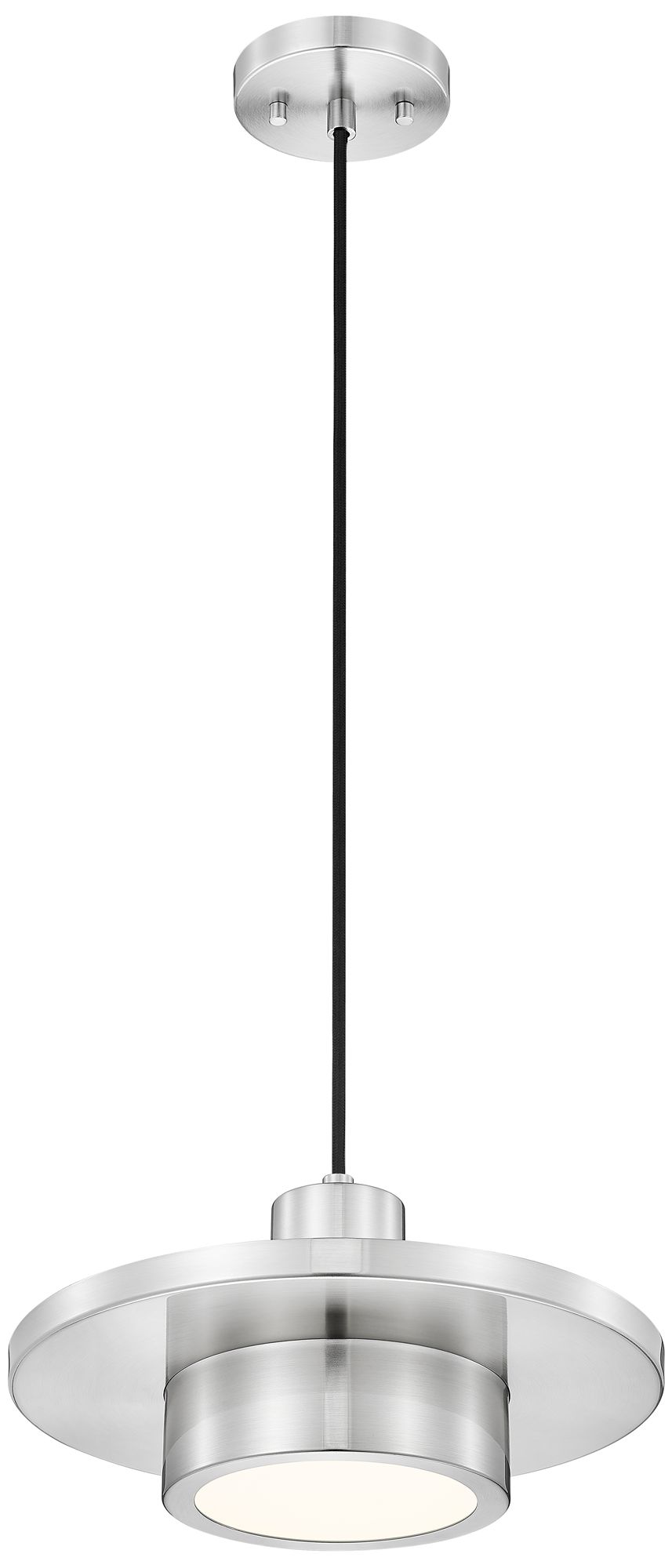 Image 5 Ludo by Z-Lite 12 inch Brushed Nickel 1 Light Pendant more views