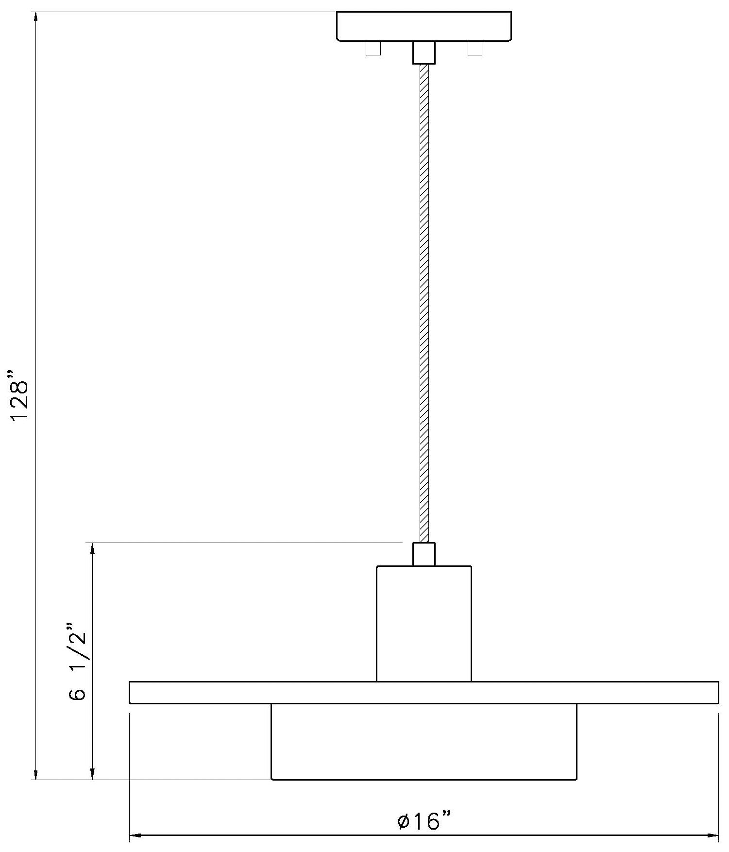 Ludo by Z-Lite 16 inch Brushed Nickel 1 Light Pendant