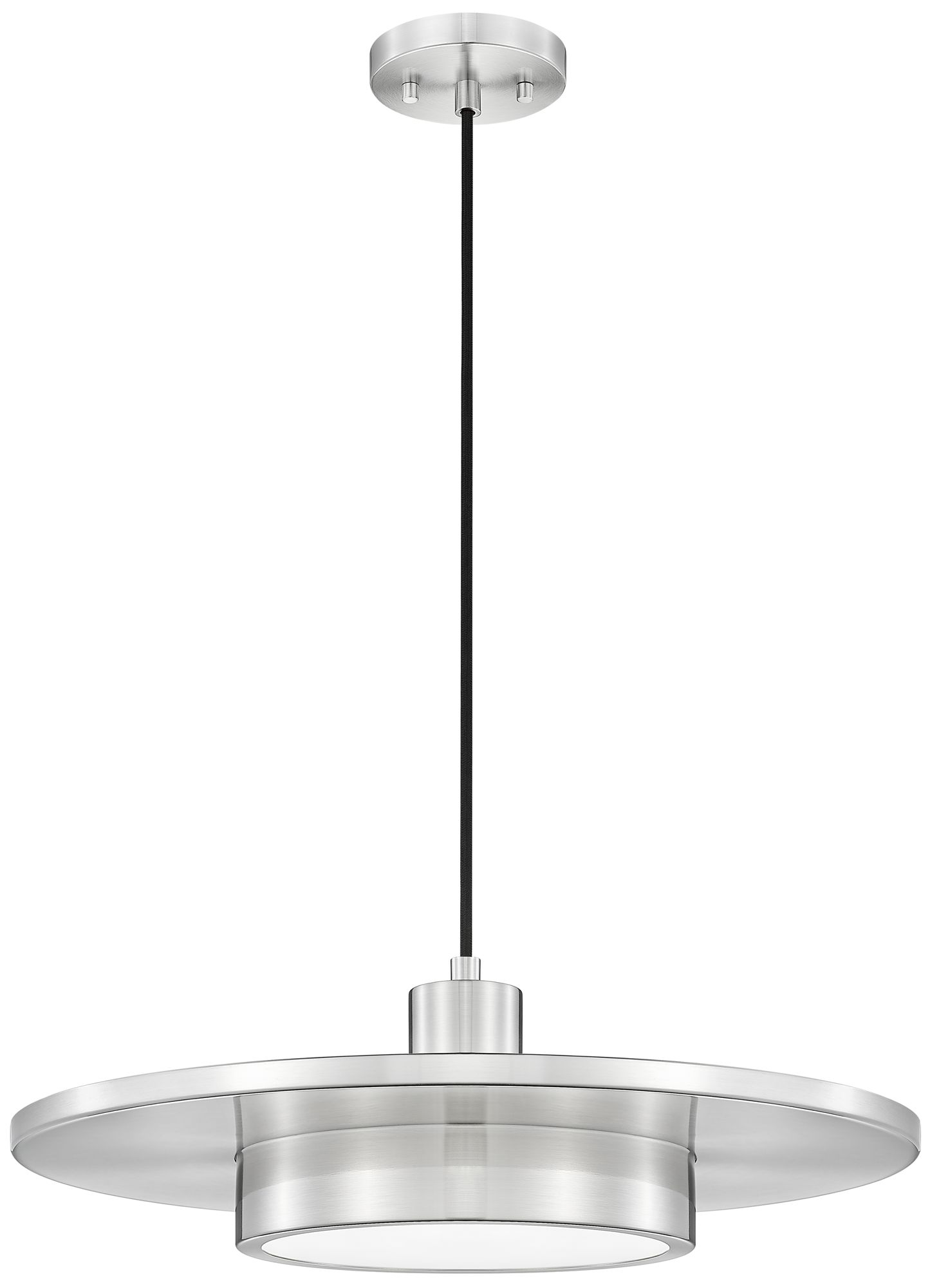 Image 7 Ludo by Z-Lite 20 inch Brushed Nickel 1 Light Pendant more views