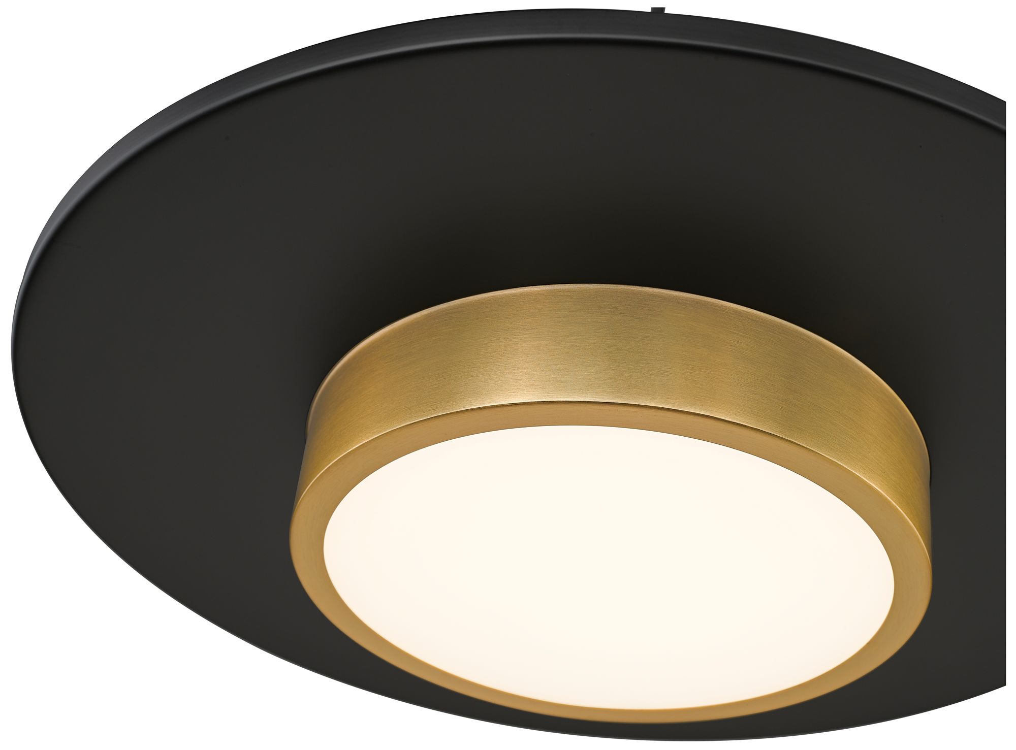 Image 6 Ludo by Z-Lite 20 inch Matte Black + Modern Gold 1 Light Pendant more views