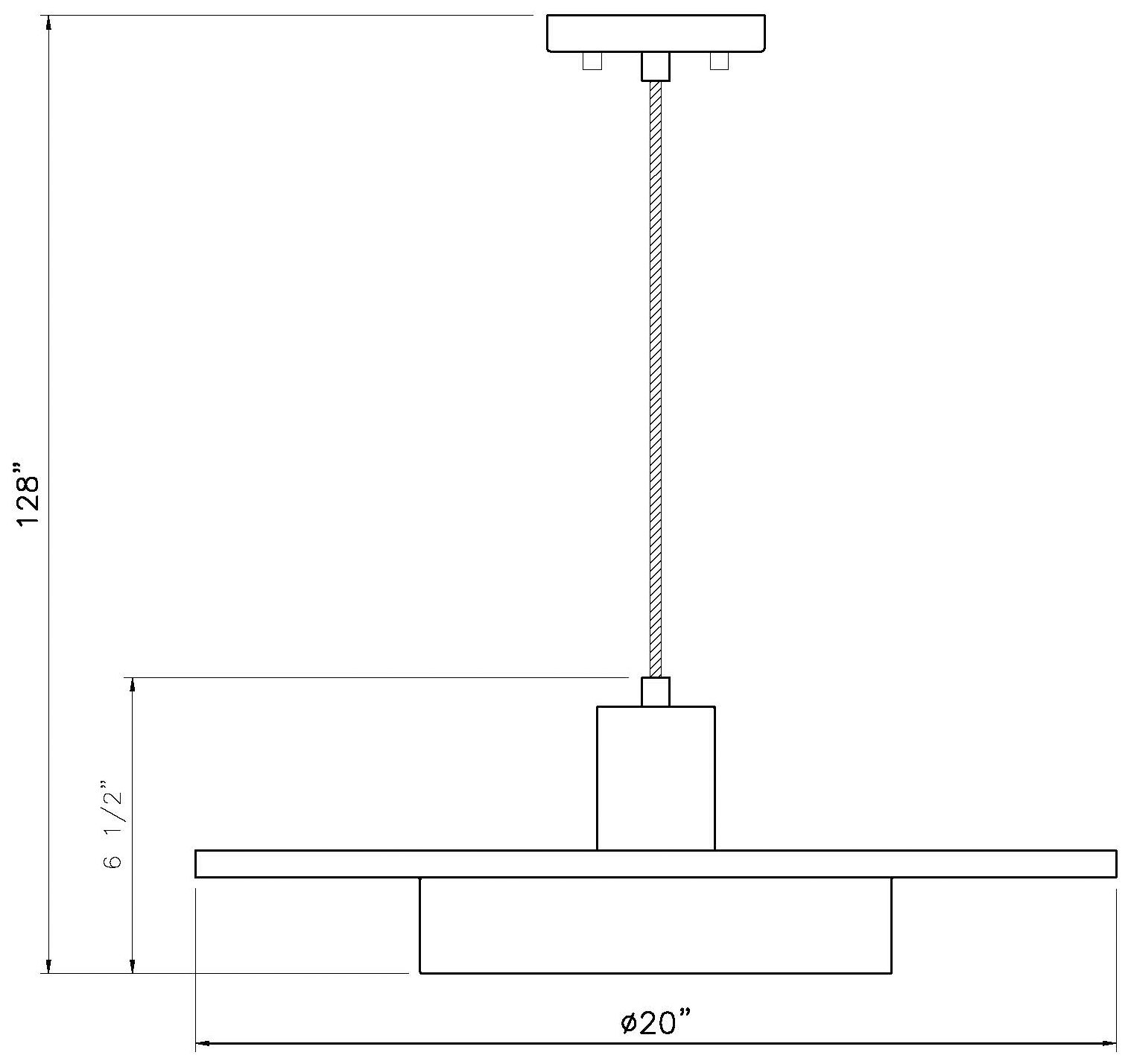 Ludo by Z-Lite 20 inch Matte White + Modern Gold 1 Light Pendant