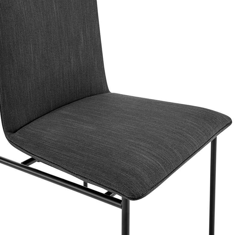 Image 3 Ludvig Anthracite Fabric Side Chairs Set of 2 more views