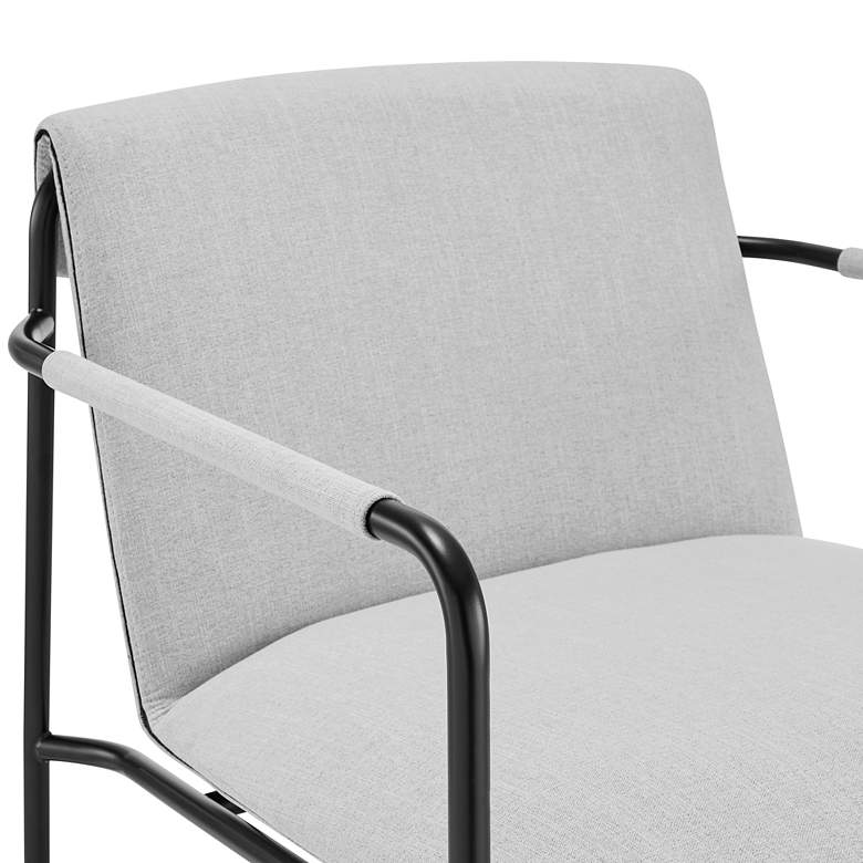 Image 2 Ludvig Light Gray Fabric Lounge Chair more views