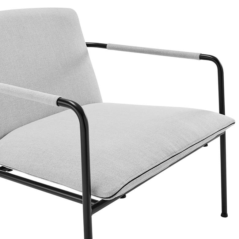 Image 3 Ludvig Light Gray Fabric Lounge Chair more views