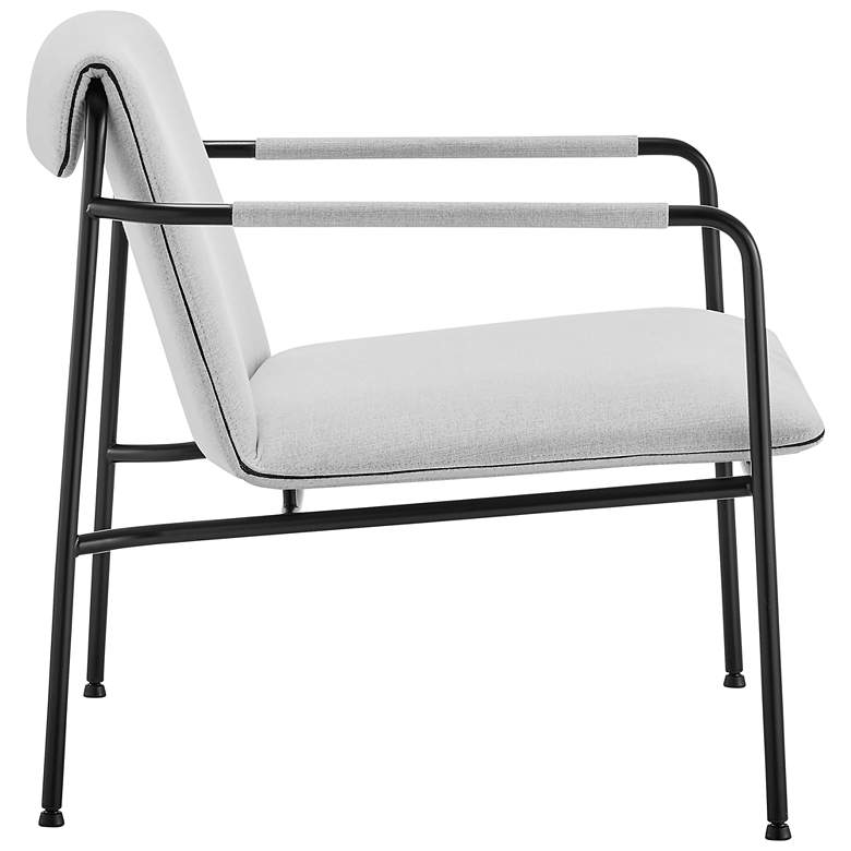 Image 6 Ludvig Light Gray Fabric Lounge Chair more views