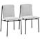 Ludvig Light Gray Fabric Side Chairs Set of 2
