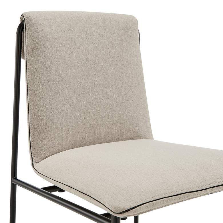 Image 2 Ludvig Tan Fabric Side Chairs Set of 2 more views