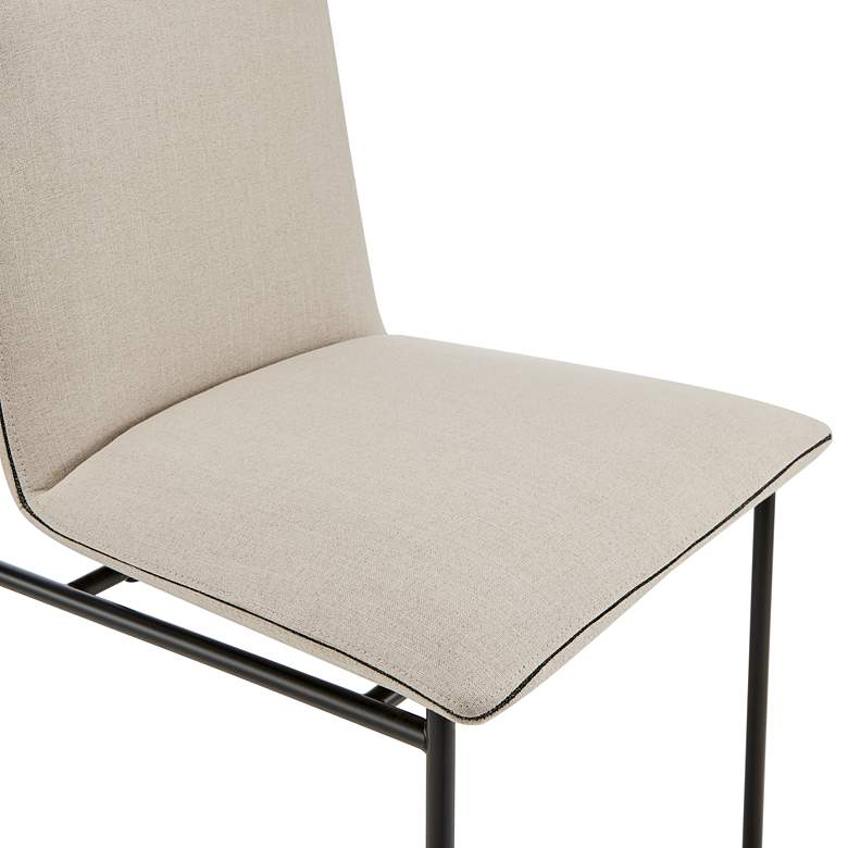 Image 3 Ludvig Tan Fabric Side Chairs Set of 2 more views