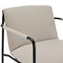 2_Ludvig Tan Fabric Steel Lounge Chair more views