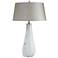 Ludwig Opal with Metallic Highlights Glass Table Lamp