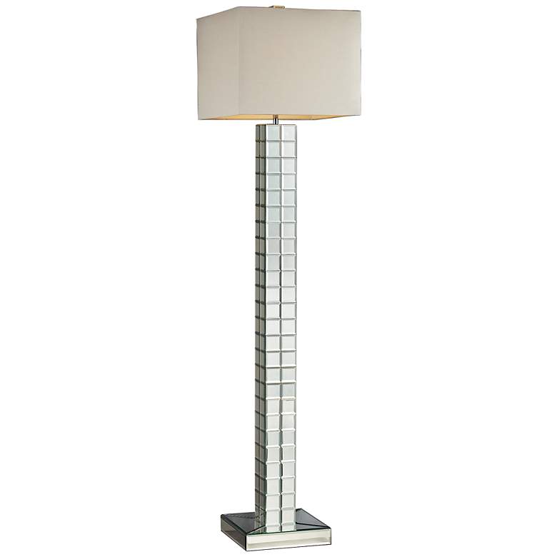 Image 1 Luella 63 inch High Modern Mirrored Floor Lamp