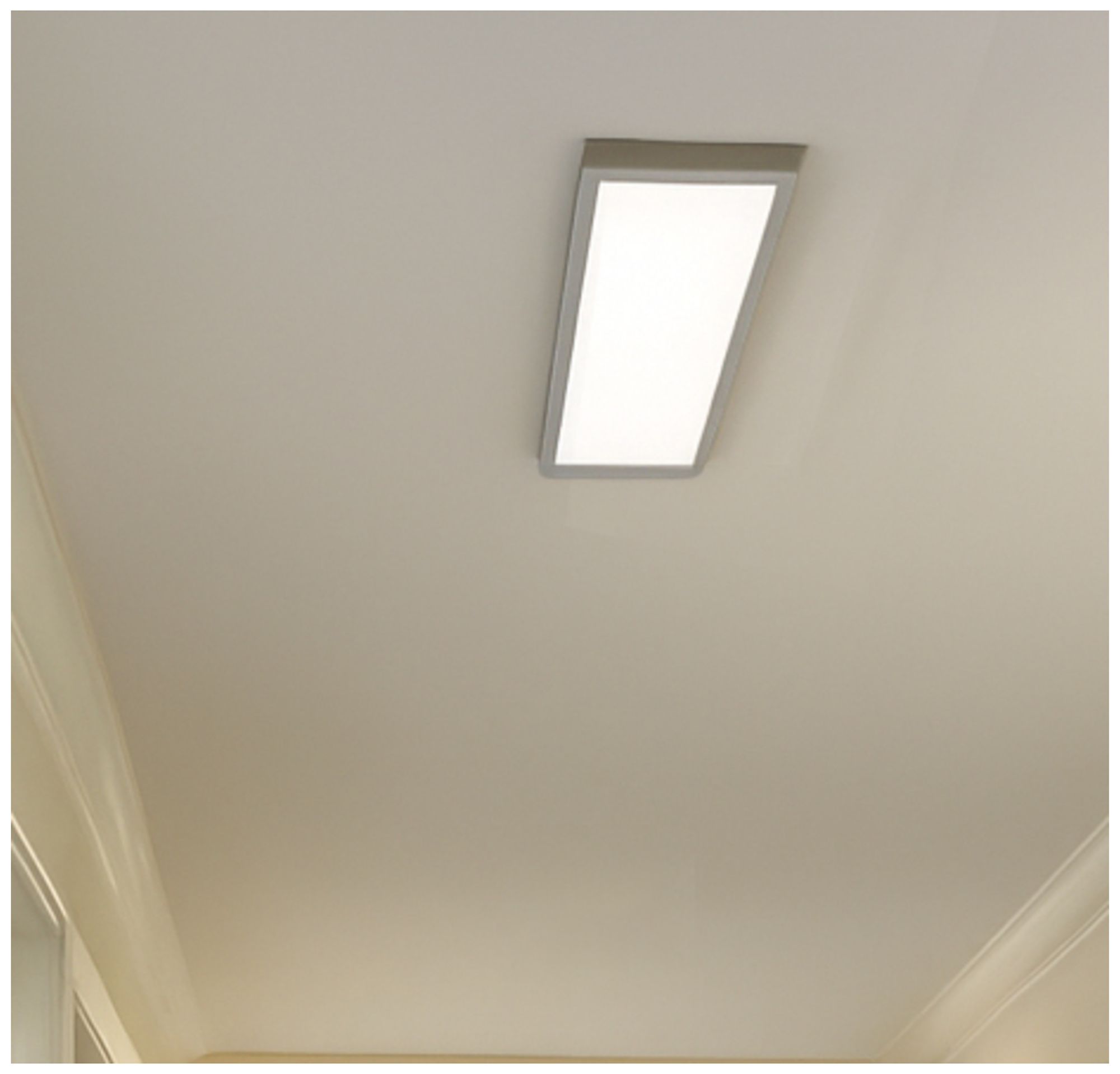 Image 2 Lugano 12"D x 24"W Satin Nickel LED Flush Mount more views