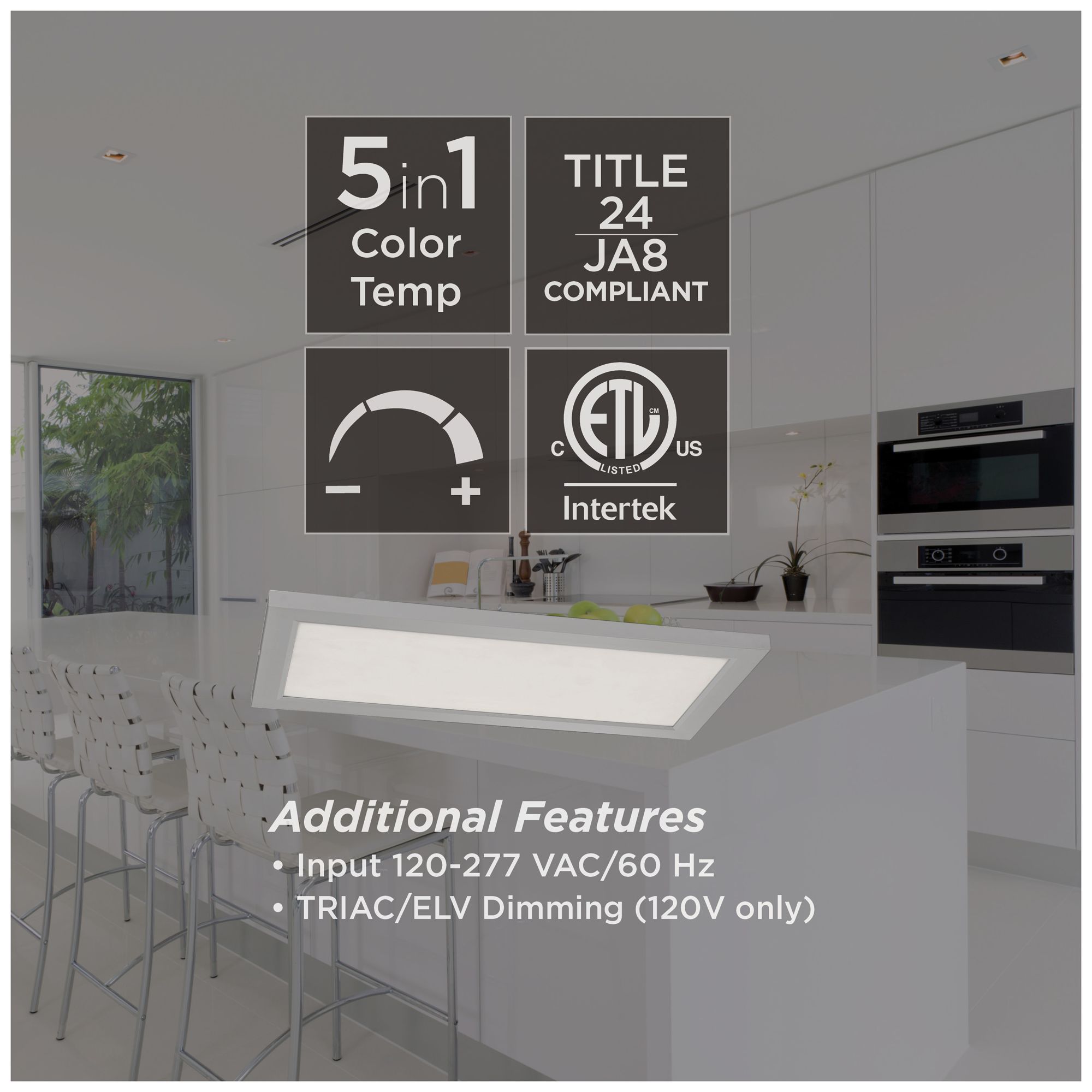 Image 5 Lugano 12"D x 24"W Satin Nickel LED Flush Mount more views